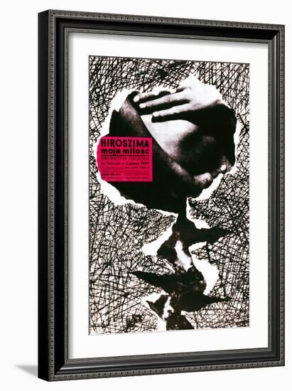 Hiroshima Mon Amour, (AKA Hiroszima Moja Milosc), Polish Poster, 1959-null-Framed Giclee Print