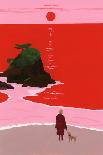 The sunset coast-Hiroyuki Izutsu-Framed Giclee Print