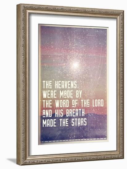His Breath Made The Stars-null-Framed Art Print