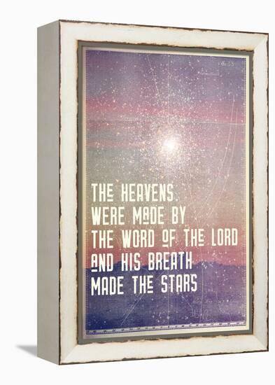 His Breath Made The Stars-null-Framed Stretched Canvas