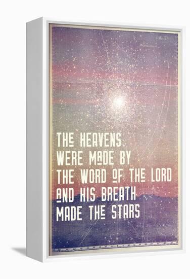 His Breath Made The Stars-null-Framed Stretched Canvas