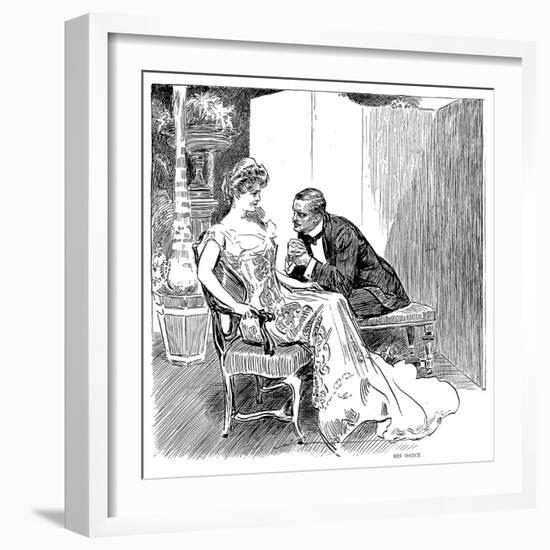 His Dance, 1903-Charles Dana Gibson-Framed Giclee Print