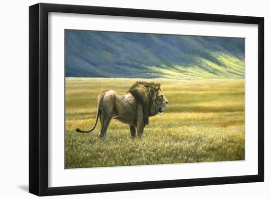 His Domain Lion-Jeremy Paul-Framed Giclee Print