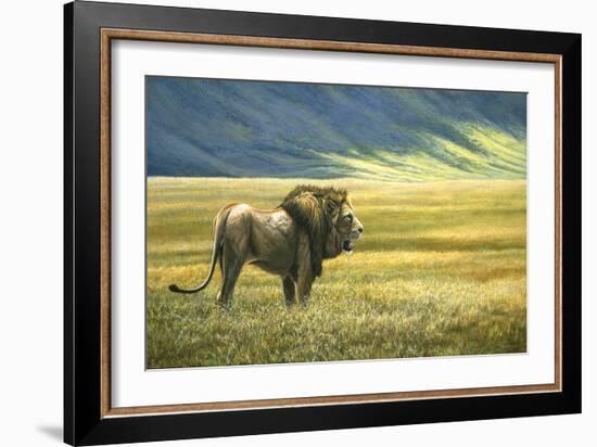His Domain Lion-Jeremy Paul-Framed Giclee Print