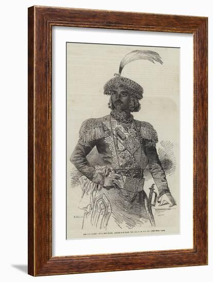 His Excellency Jung Bahadoor, Ambassador from the Court of Nepaul-null-Framed Giclee Print