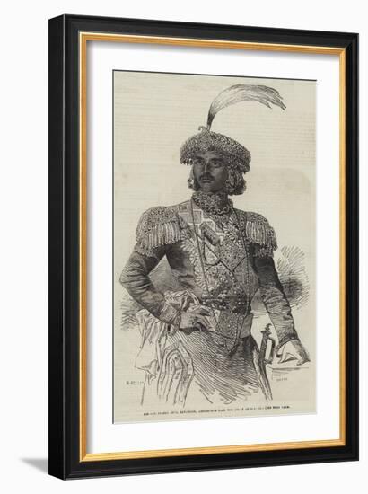 His Excellency Jung Bahadoor, Ambassador from the Court of Nepaul-null-Framed Giclee Print