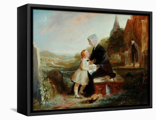 His Father's Grave-John Callcott Horsley-Framed Premier Image Canvas