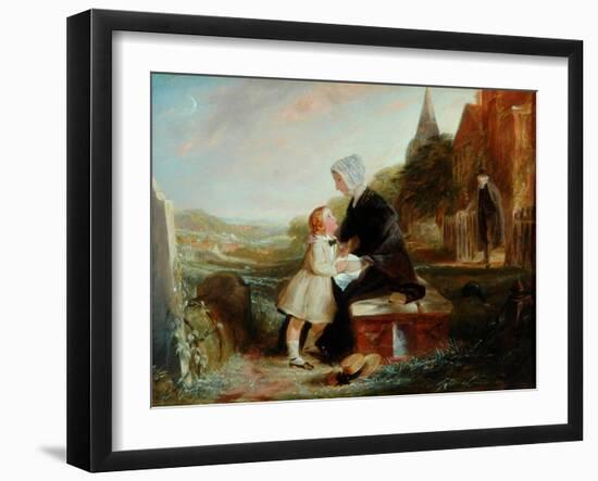 His Father's Grave-John Callcott Horsley-Framed Giclee Print