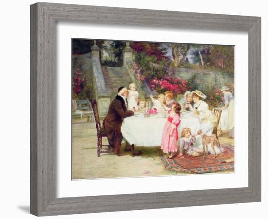 His First Birthday-Frederick Morgan-Framed Giclee Print