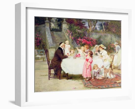 His First Birthday-Frederick Morgan-Framed Giclee Print