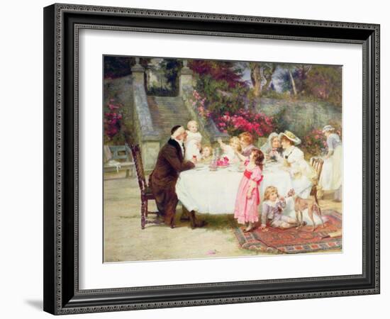 His First Birthday-Frederick Morgan-Framed Giclee Print