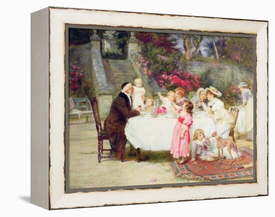 His First Birthday-Frederick Morgan-Framed Premier Image Canvas