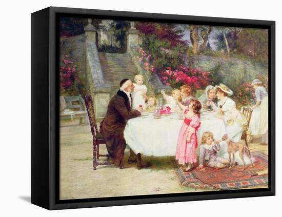 His First Birthday-Frederick Morgan-Framed Premier Image Canvas
