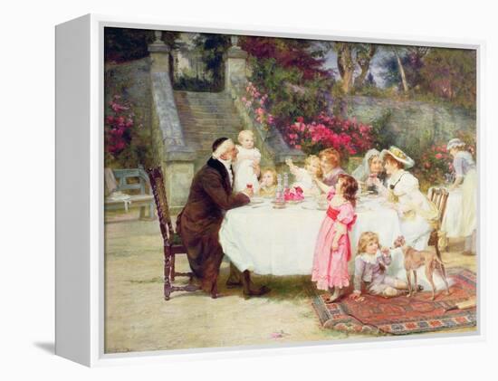 His First Birthday-Frederick Morgan-Framed Premier Image Canvas