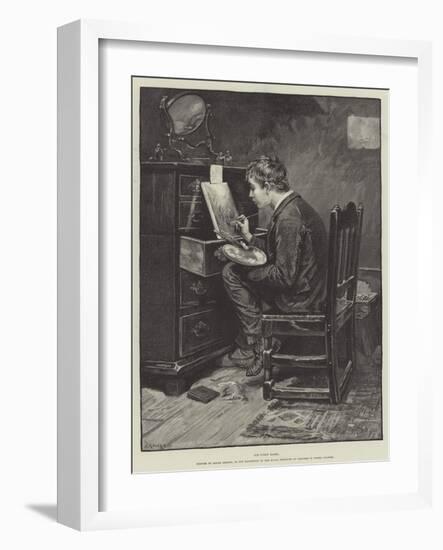 His First Easel-Ralph Hedley-Framed Giclee Print