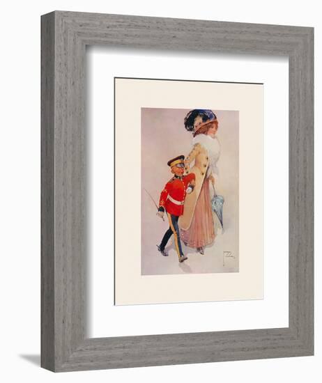 His First Engagement-Lawson Wood-Framed Premium Giclee Print