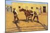 His First Lesson-Frederic Sackrider Remington-Mounted Art Print