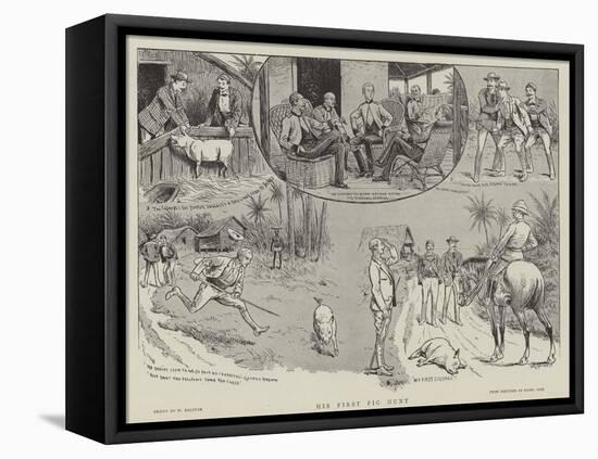 His First Pig Hunt-William Ralston-Framed Premier Image Canvas