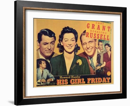 His Girl Friday, 1940-null-Framed Art Print