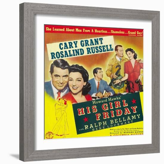 His Girl Friday-null-Framed Art Print