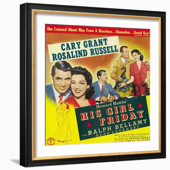 His Girl Friday-null-Framed Art Print