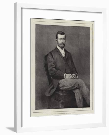 His Imperial Majesty Nicholas II, the New Czar of Russia-null-Framed Giclee Print