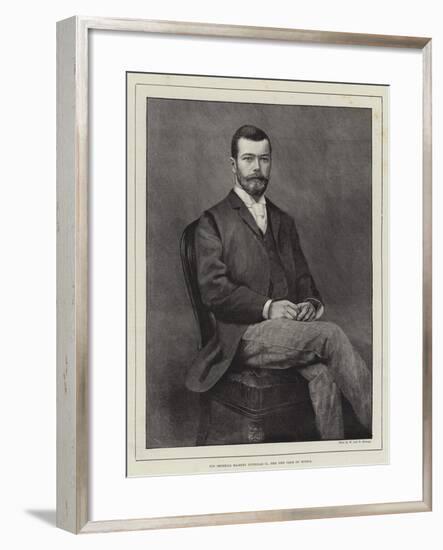 His Imperial Majesty Nicholas II, the New Czar of Russia-null-Framed Giclee Print