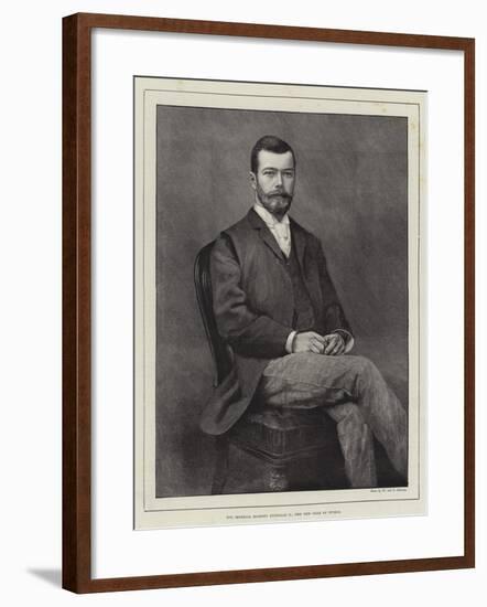 His Imperial Majesty Nicholas II, the New Czar of Russia-null-Framed Giclee Print