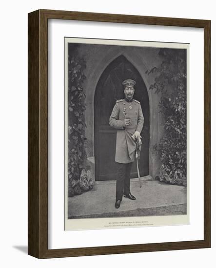 His Imperial Majesty Wilhelm Ii, German Emperor-null-Framed Giclee Print