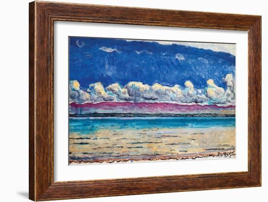 His Lake-Ferdinand Hodler-Framed Art Print