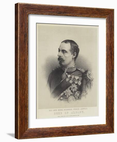 His Late Royal Highness Prince Leopold, Duke of Albany-null-Framed Giclee Print