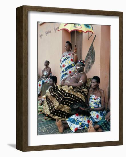 His Majesty Agboli Agbo Dedjani, Last King of the Dan-Home Dynasty, Abomey, Benin (Dahomey), Africa-Bruno Barbier-Framed Photographic Print