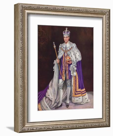 'His Majesty King George VI', 1937-Louis Dezart-Framed Photographic Print