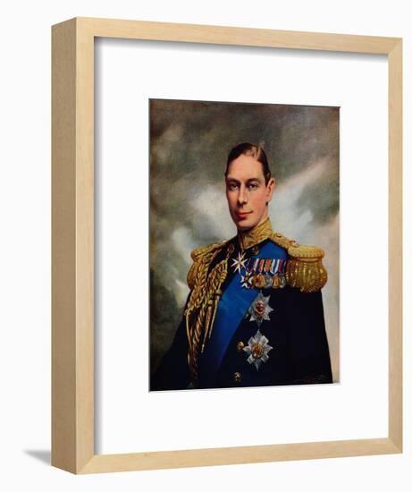 'His Majesty King George VI', 1937-Unknown-Framed Giclee Print