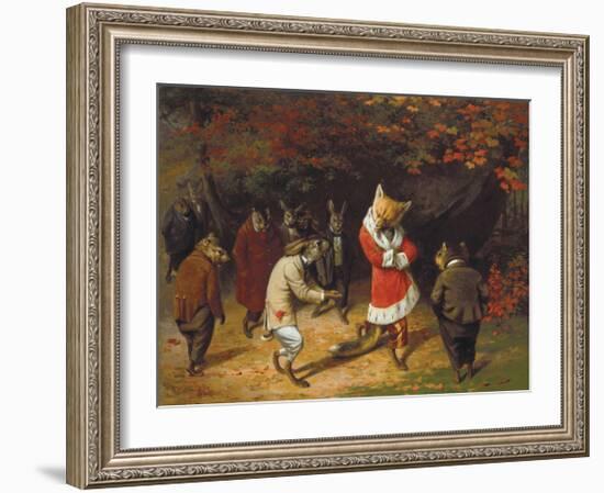 His Majesty Receives, 1885-William Holbrook Beard-Framed Premium Giclee Print