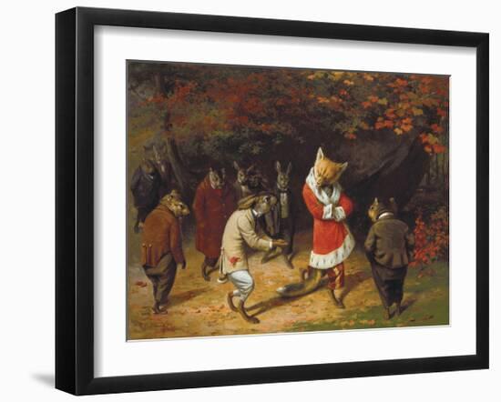 His Majesty Receives, 1885-William Holbrook Beard-Framed Premium Giclee Print