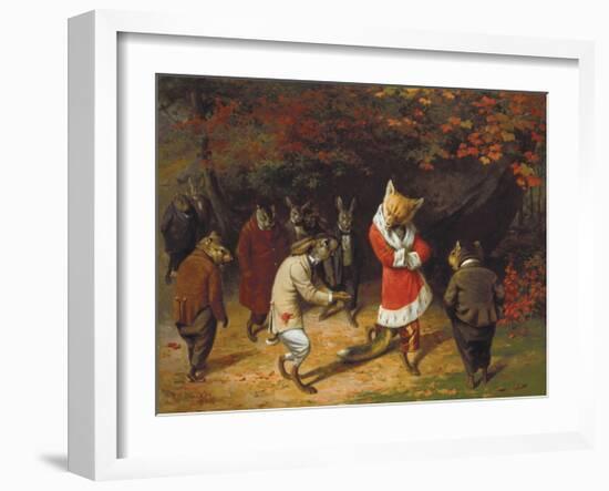 His Majesty Receives, 1885-William Holbrook Beard-Framed Premium Giclee Print