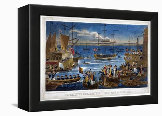 His Majesty's Embarkation at Greenwich, for Scotland, 1822-John Chapman-Framed Premier Image Canvas