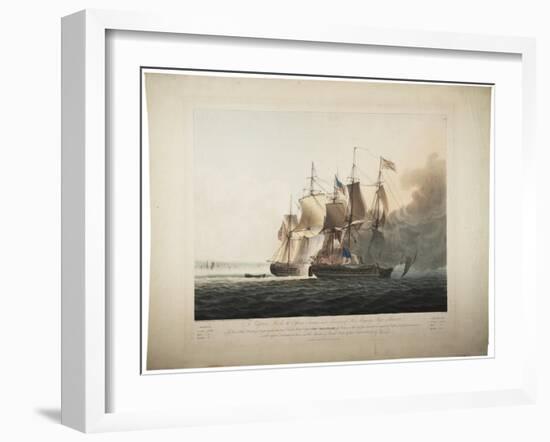 His Majesty's Ship Shannon Capturing the American Frigate Chesapeake, 1813-George Webster-Framed Giclee Print