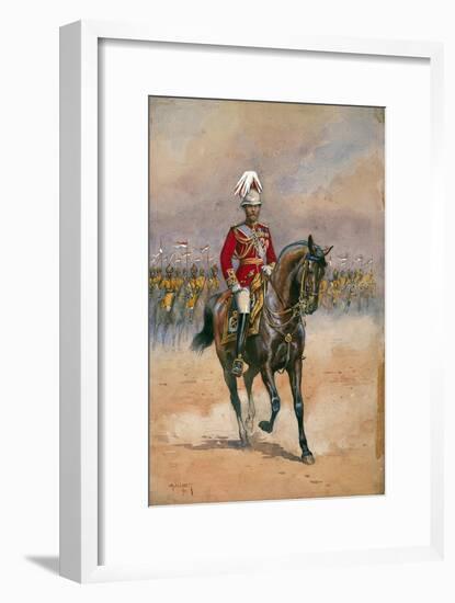 His Majesty the King Emperor, 1910, Illustration for 'Armies of India' by M-Alfred Crowdy Lovett-Framed Giclee Print