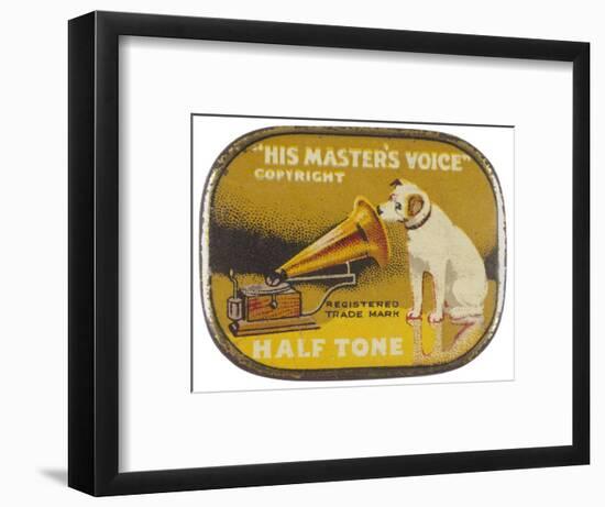 His Master's Voice: The Hmv Dog Listens Eternally-Design-Framed Photographic Print