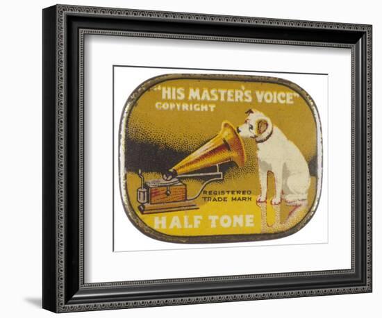 His Master's Voice: The Hmv Dog Listens Eternally-Design-Framed Photographic Print