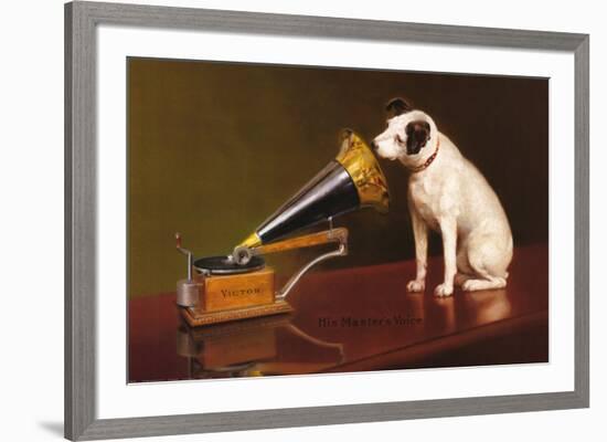 His Master's Voice-null-Framed Art Print