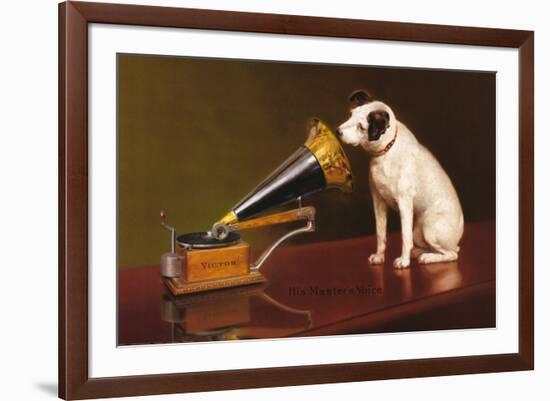 His Master's Voice-null-Framed Art Print