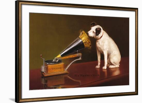 His Master's Voice--Framed Art Print