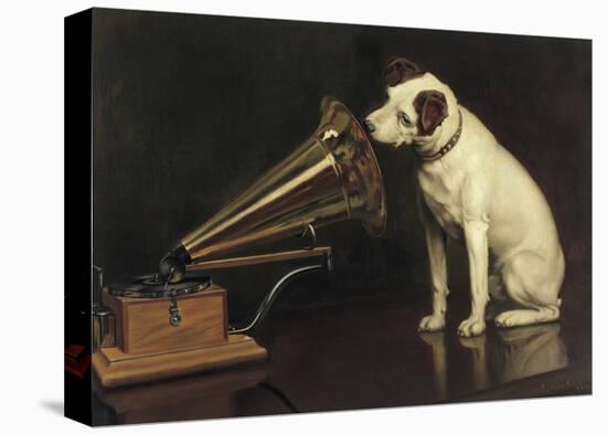 His Master's Voice-Francis Barraud-Framed Stretched Canvas