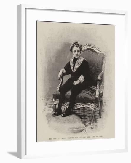 His Most Catholic Majesty Don Alfonso XIII, King of Spain-null-Framed Giclee Print