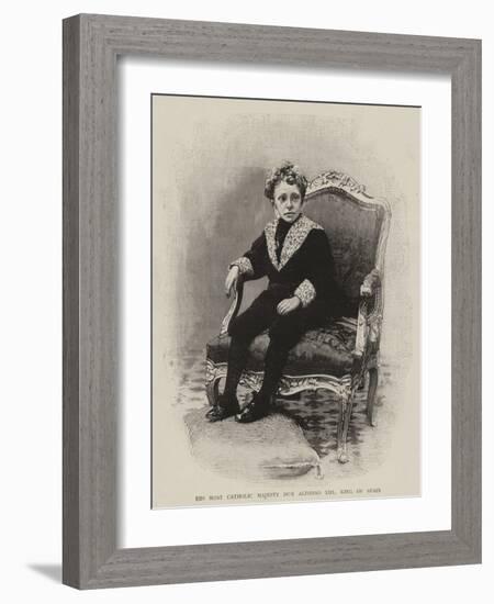 His Most Catholic Majesty Don Alfonso XIII, King of Spain-null-Framed Giclee Print