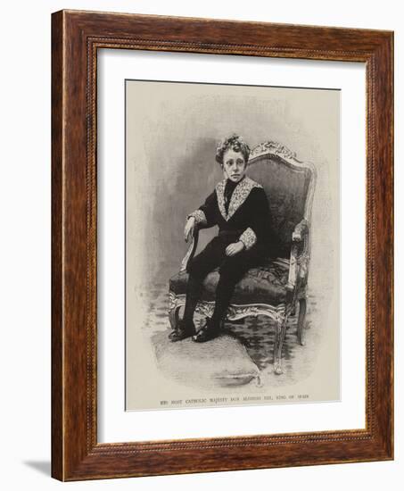 His Most Catholic Majesty Don Alfonso XIII, King of Spain-null-Framed Giclee Print