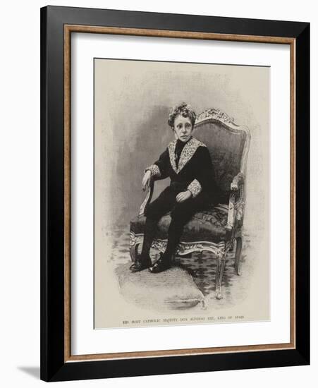 His Most Catholic Majesty Don Alfonso XIII, King of Spain-null-Framed Giclee Print